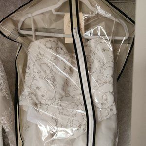 Beautiful two piece corset top wedding gown